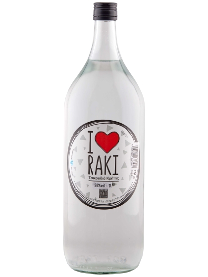 Tsikoudia I Love Raki 38% 2000ml