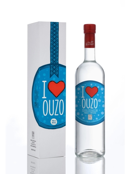 Ouzo I Love Ouzo 38% 0,7L (silinder)