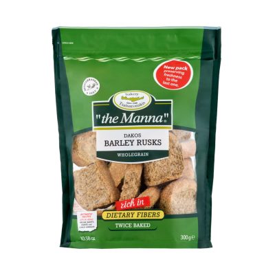 Täisterajahust odrakuivikute pakk valgel taustal