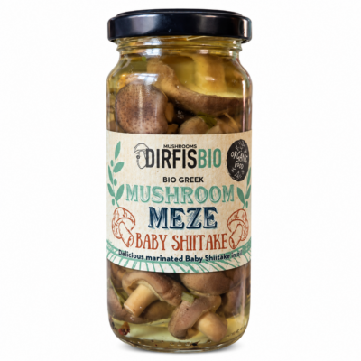 Bio marineeritud beebi-shiitake seened 220 g