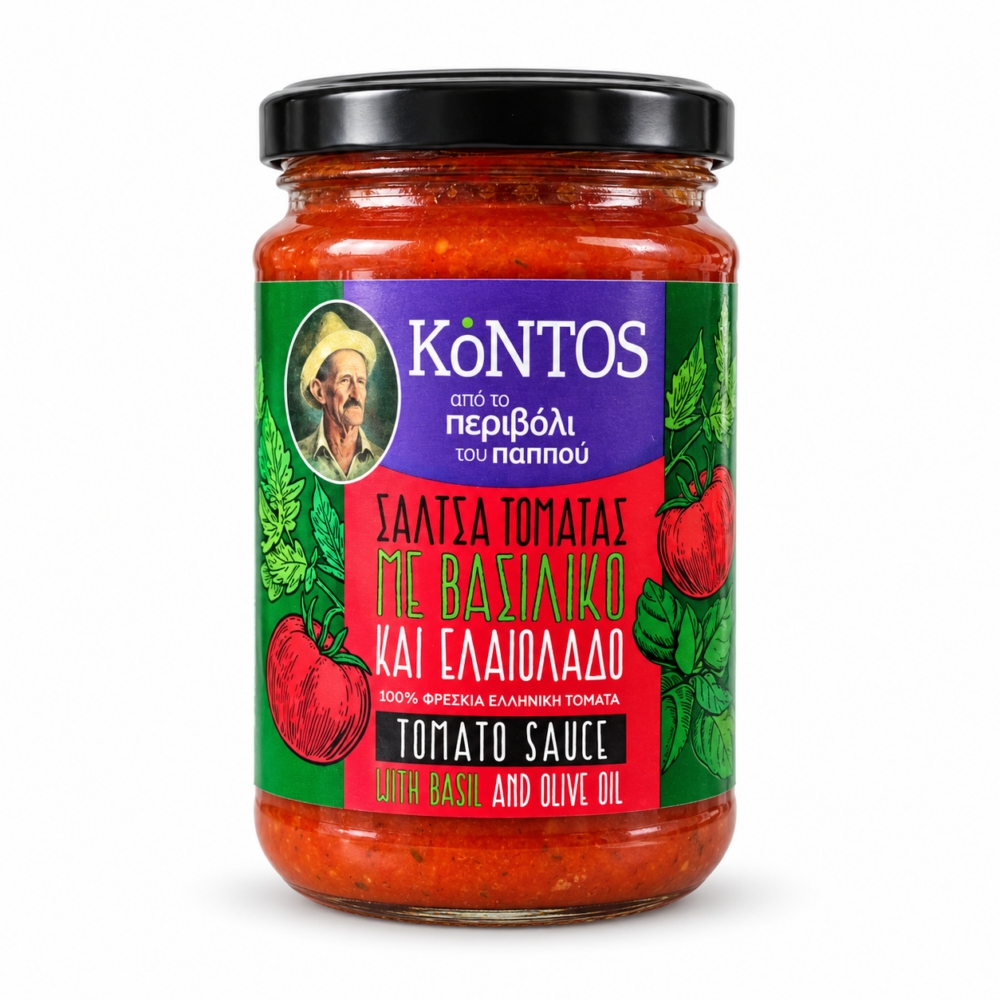 Kontos tomatikaste oliiviõli ja päikesekuivatatud tomatiga 580 g