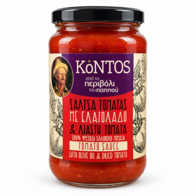 Kontos tomatikaste oliiviõli ja päikesekuivatatud tomatiga 580 g