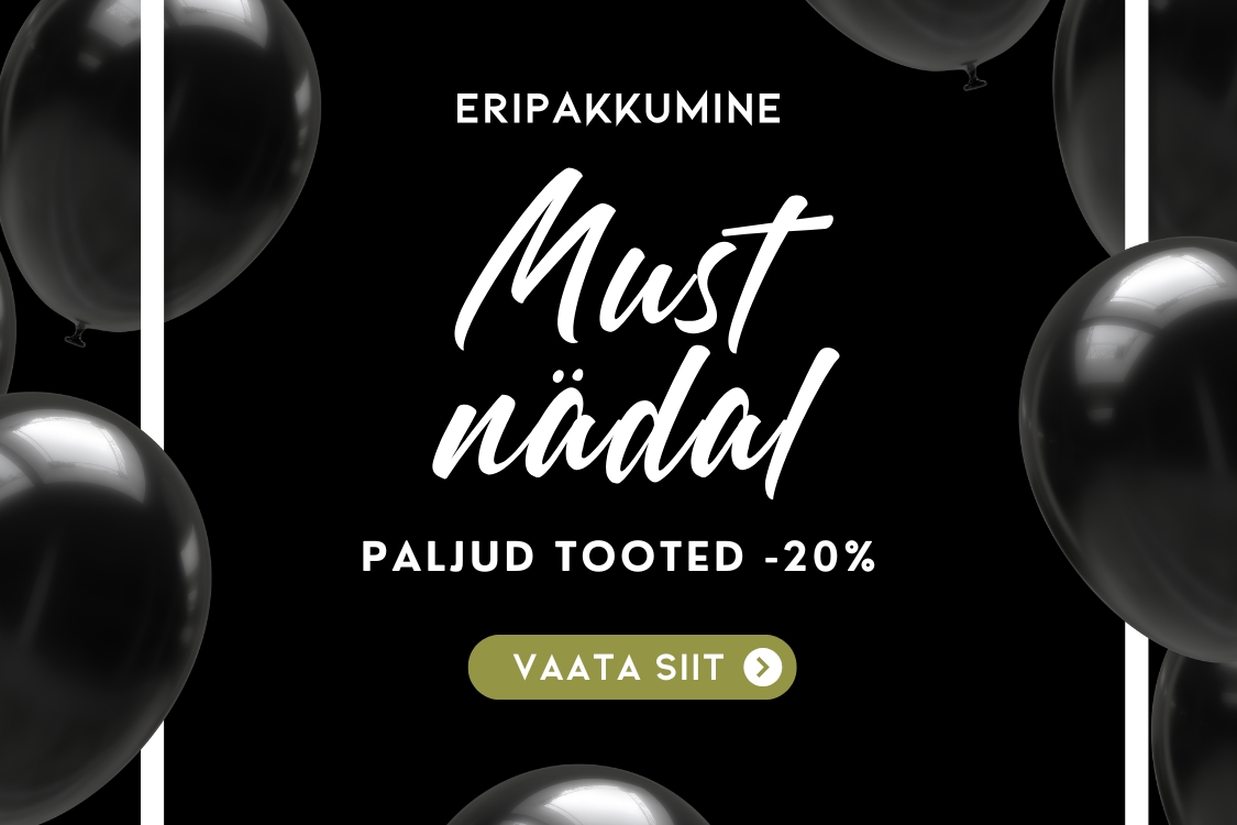 Kreeta Maitsed musta nädala soodusbänner. Tooted kuni -20%.
